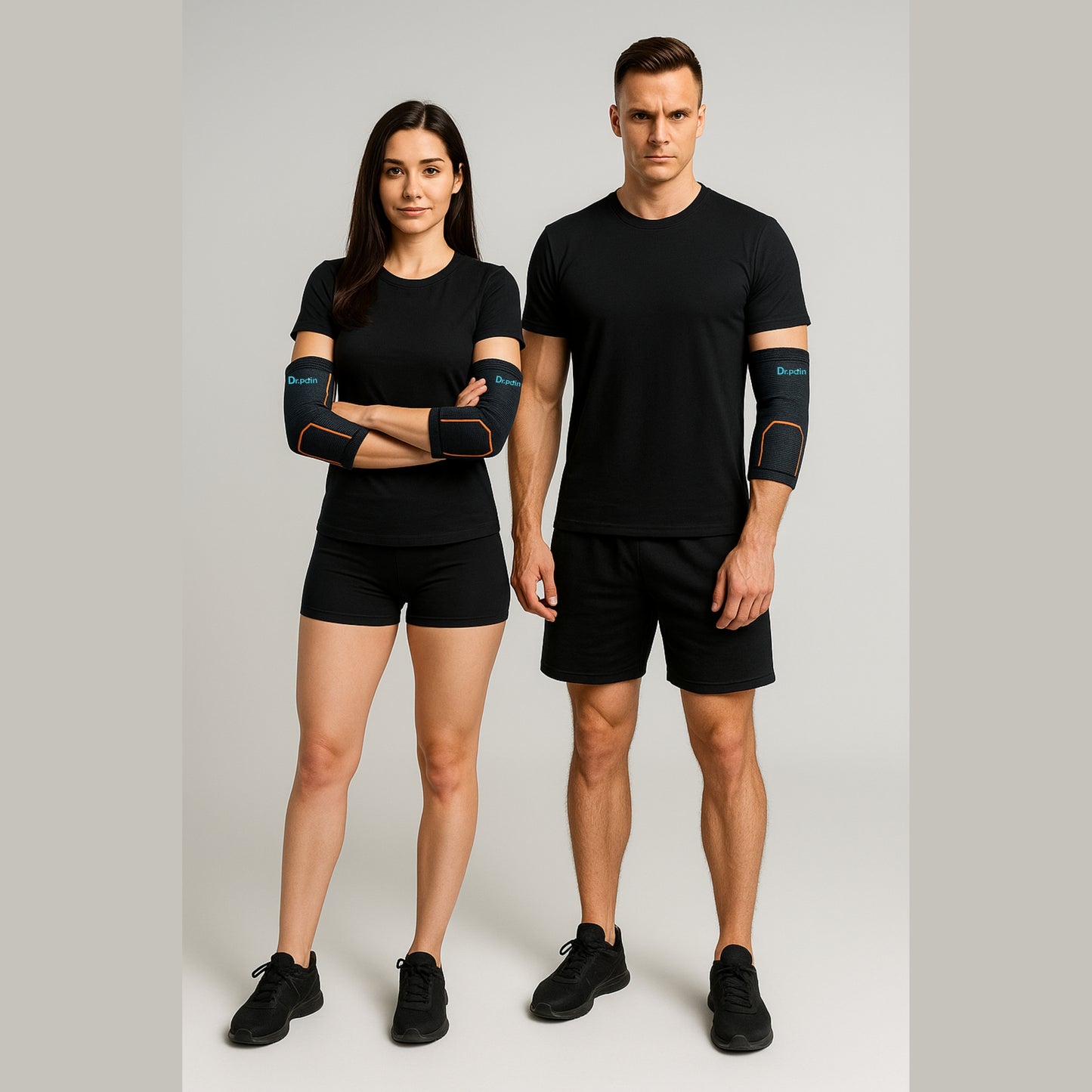 Dr. Pain Premium Elbow Brace for Gym, Workout, Sports & Pain Relief – Compression Support for Tennis Elbow, Lifting & Injury Recovery – Unisex Sleeve