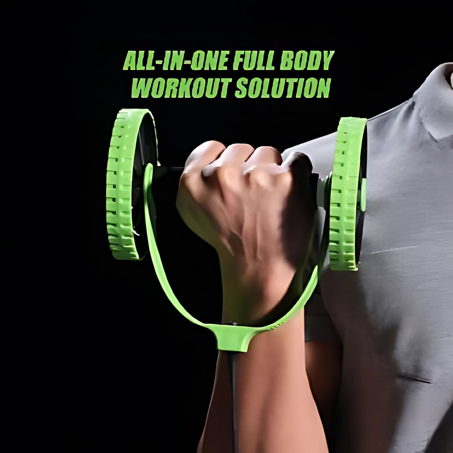 Dr.Pain 5 Minutes Roller Wheel Home Workout – Full Body Gym at Home | Compact Ab Roller for Quick Daily Fitness Routine